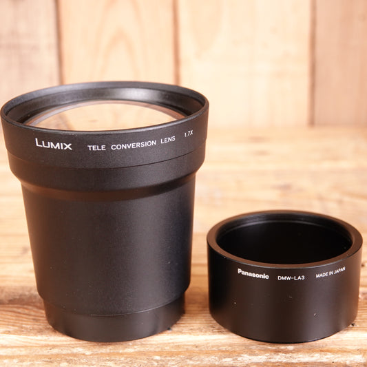 Used Panasonic DMW-LT55 Tele Conversion Lens 1.7x with DMW-LA3 Adapter