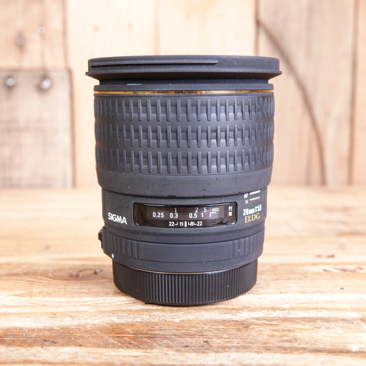 Used Sigma 28mm F1.8 EX DG Lens - Canon EF Fit