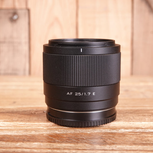 Used Viltrox AF 25mm F1.7 ASPH ED IF STM Lens -Sony E fit