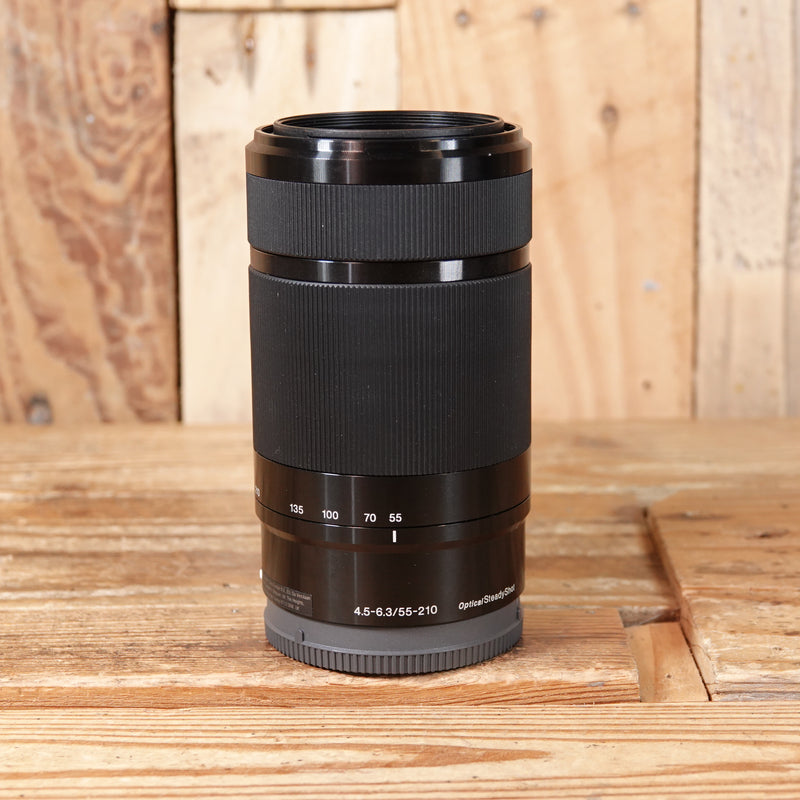 Used Sony E 55-210mm f4.5-6.3 OSS Black Telephoto Lens