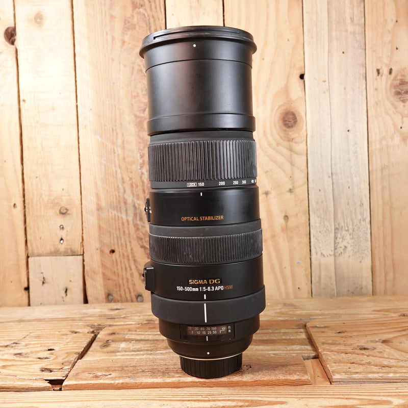 Used Sigma 150-500mm f5-6.3 DG APO OS HSM Lens - Nikon Fit