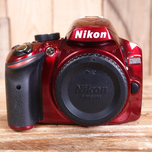 Used Nikon D3200 DSLR Camera Body - Red