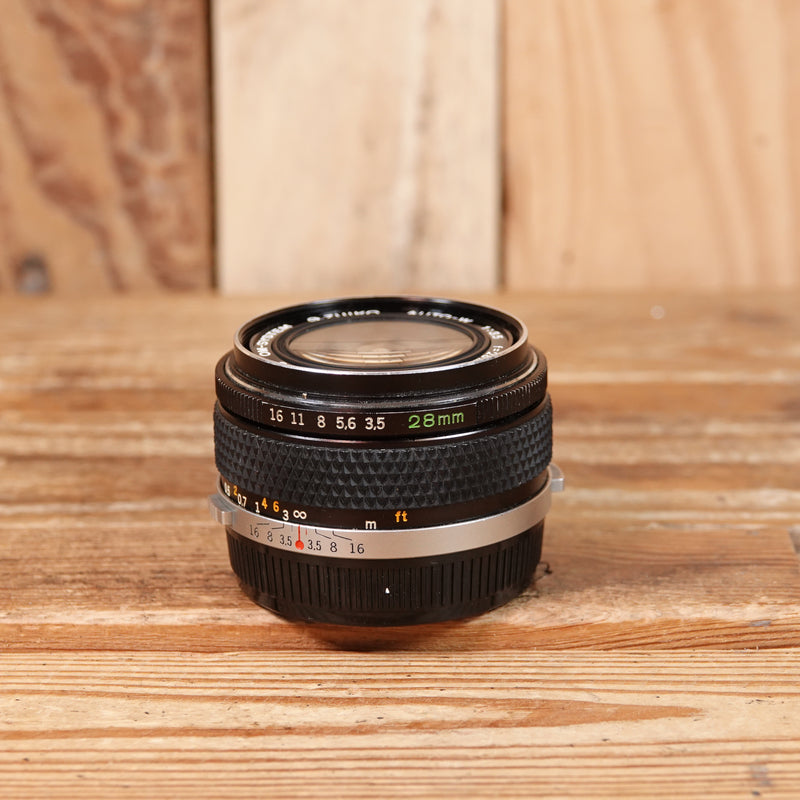Used Olympus G. Zuiko 28mm F3.5 Lens