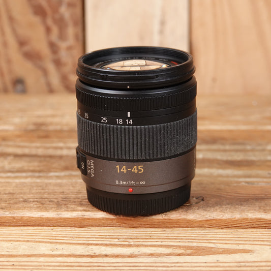 Used Panasonic AF 14-45mm F3.5-5.6 ASPH Mega OIS Lens