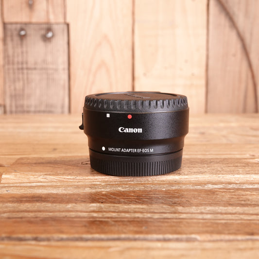 Used Canon EOS M to EF Lens Mount Adapter EF-EOS M