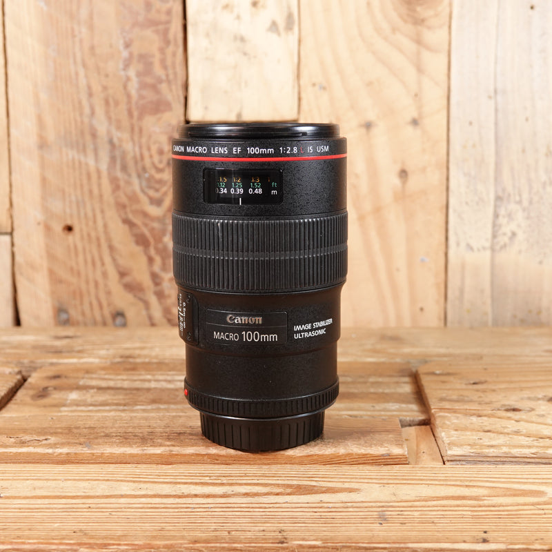 Used Canon EF 100mm F2.8 L Macro IS USM Lens