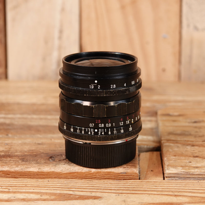 Used Voigtlander Ultron 28mm f1.9 Lens with M Adapter