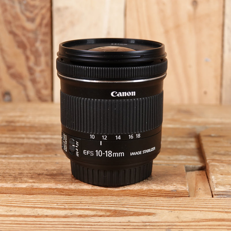 Used Canon EF-S 10-18mm F4.5-5.6 IS STM Lens
