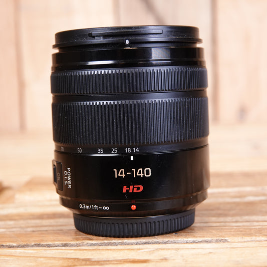 Used Panasonic 14-140mm F3.5-5.6 ASPH Power O.I.S HD Micro Four Thirds Lens