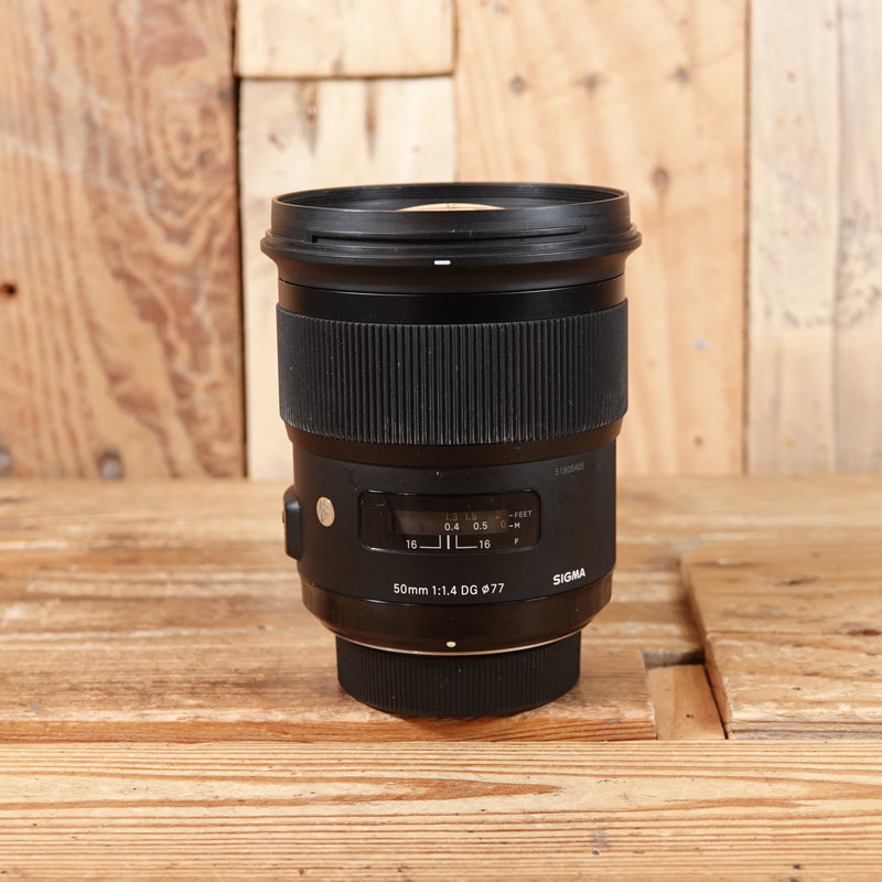 Used Sigma 50mm F1.4 DG ART Nikon Fit Lens