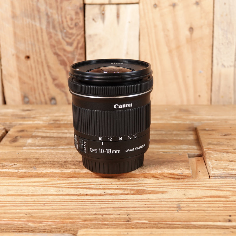 Used Canon EF-S 10-18mm F4.5-5.6 IS STM Lens