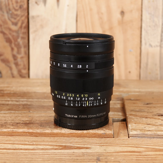 Used Tokina FiRin 20mm f2 FE MF Lens - Sony E