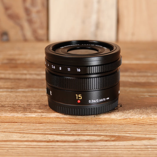 Used Panasonic Leica Summilux 15mm F1.7 Asph Lens - Micro Four Thirds