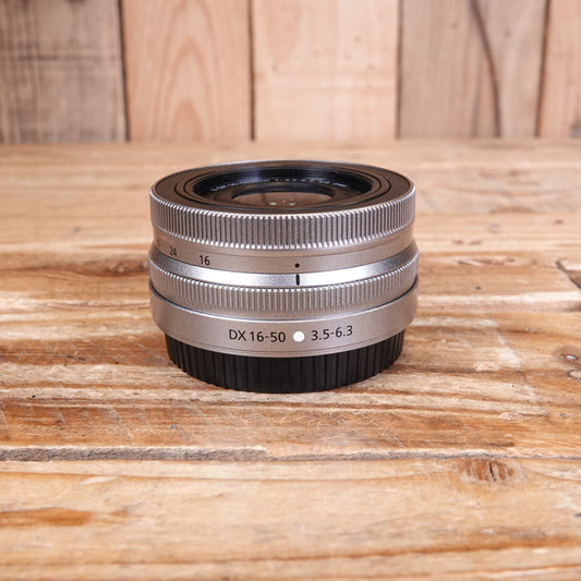 Used Nikon Z DX 16-50mm F3.5-6.3 VR Lens - Silver