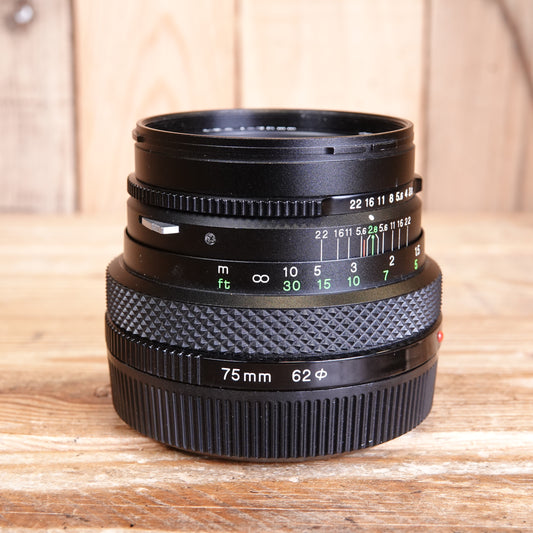 Used Bronica 75mm f2.8 Zenzanon E II Lens
