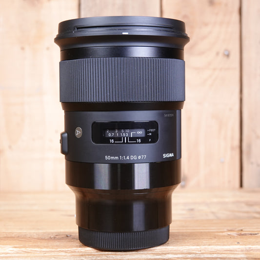 Used Sigma 50mm F1.4 DG HSM Sony E Fit Lens