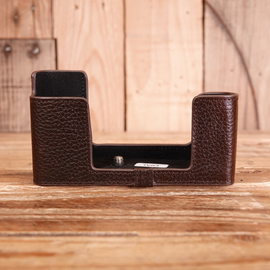 Used Leather Half Case for Contax TVS iii Camera