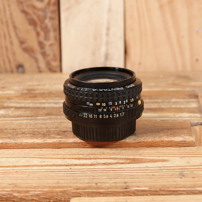 Used Pentax SMC Pentax-A 50mm F1.7 Lens