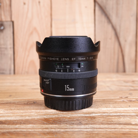Used Canon EF 15mm F2.8 Fisheye Lens