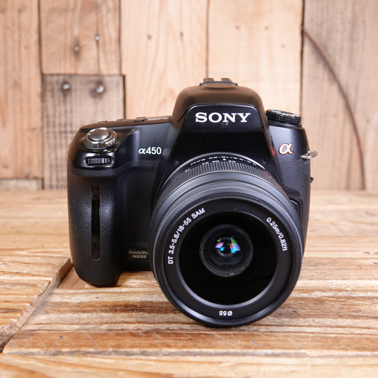 Used Sony A450 DSLR with Sony 18-55mm f3.5-5.6 Lens