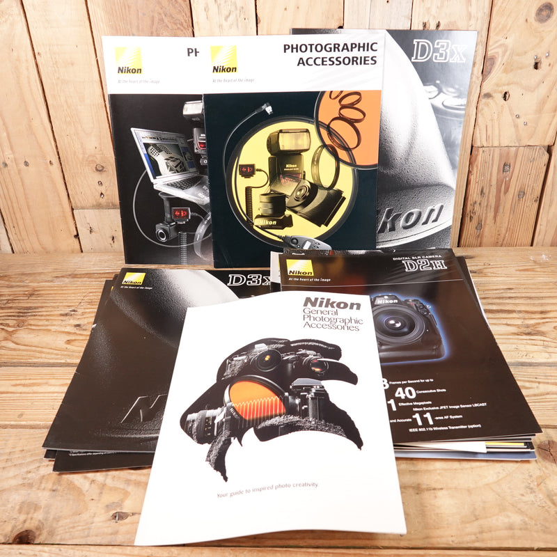 Used Bundle Nikon photography cameras Brochures