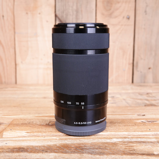 Used Sony E 55-210mm f4.5-6.3 OSS Black Telephoto Lens