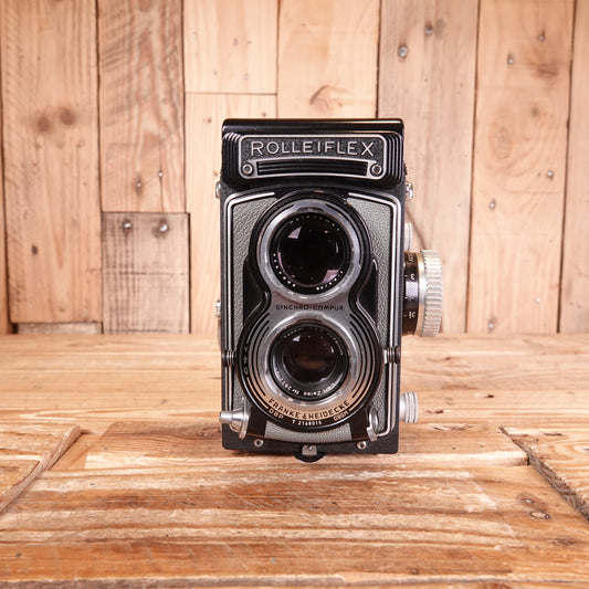 Faulty Rolleiflex T 75mm f3.5 Grey TLR Camera - Fungus