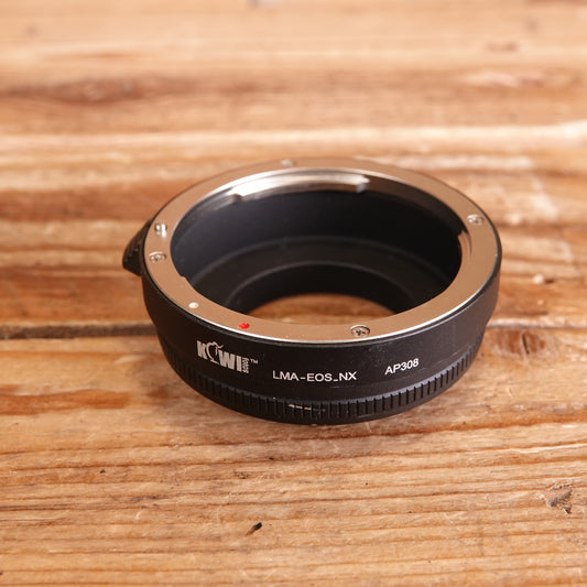 Used Lens Mount Adapter compatible with Canon EF lens to be used with Samsung NX mount cameras