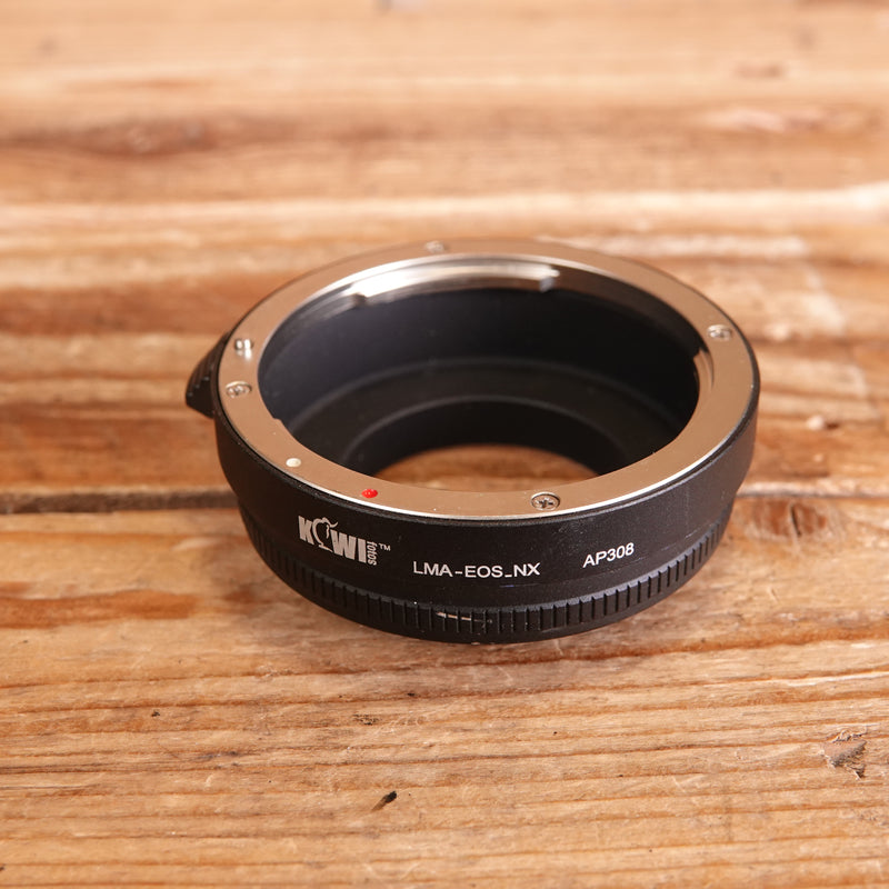 Used Lens Mount Adapter compatible with Canon EF lens to be used with Samsung NX mount cameras