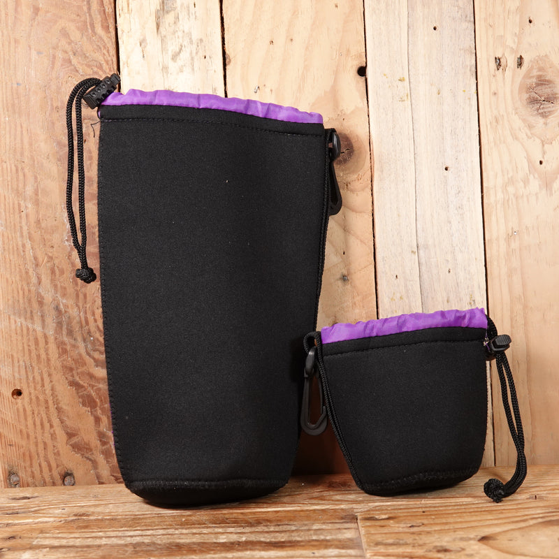 Used 2x Altura Neoprene Padded Lens Case Size 25x10 and 10x7cm