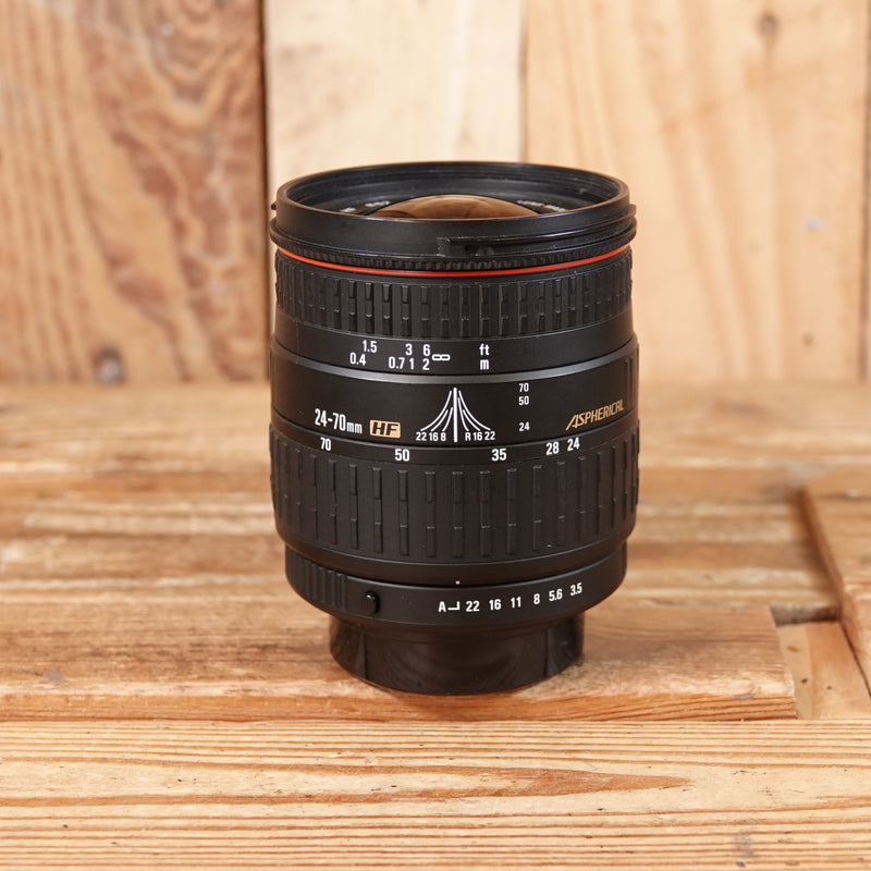 Used Sigma Zoom 24-70mm F3.5-5.6 HF Lens Pentax