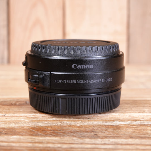 Used Canon EF to EOS R - Drop in Filter Lens Mount Adapter with Drop-In Variable ND Filter