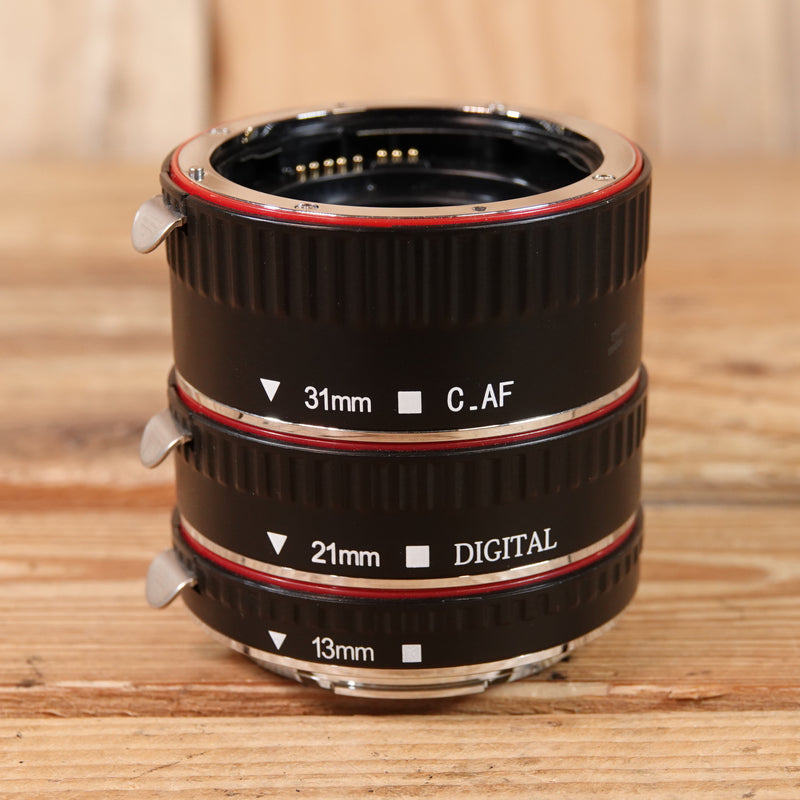 Used Set of 3 CANON EOS Fit Extension Tubes, 13mm, 21mm & 31mm DIGITAL C-AF