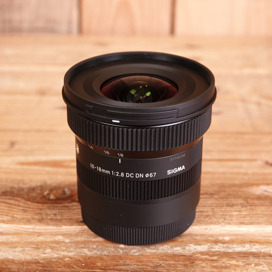 Used Sigma 10-18mm f2.8 DC DN Contemporary Lens - Sony E