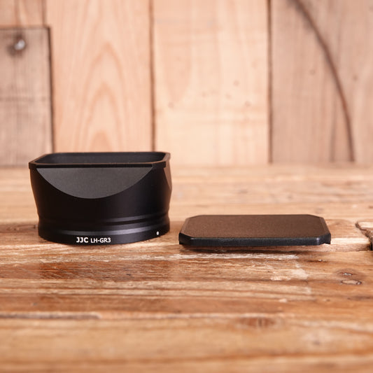 Used JJC LH-GR3X lens hood for Ricoh GR IIIx Camera with lens cap