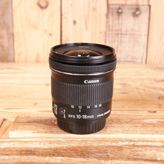 Used Canon EF-S 10-18mm F4.5-5.6 IS STM Lens