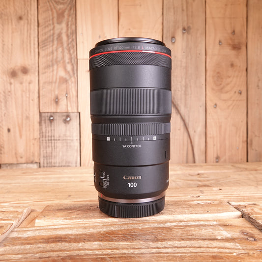 Used Canon RF 100mm F2.8 L Macro IS USM Lens