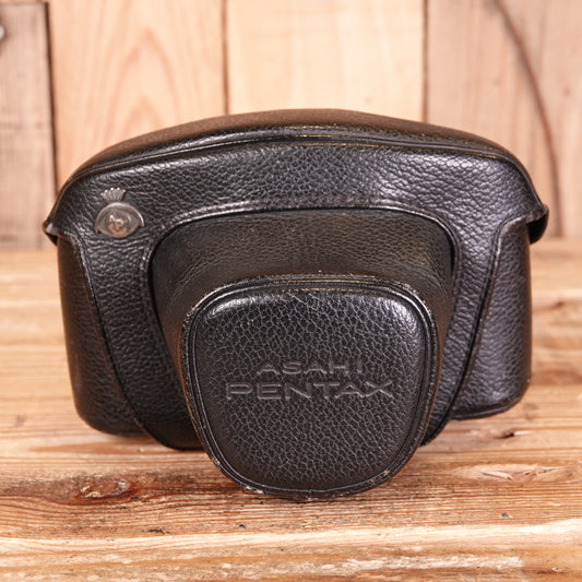 Used Asahi Pentax Ever ready case fits K1000 & Spotmatic SP F, 35mm SLR camera