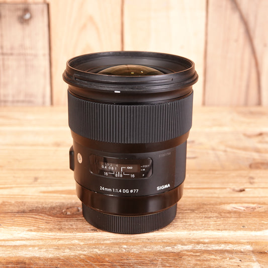 Used Sigma 24mm F1.4 DG HSM Art Lens - Canon