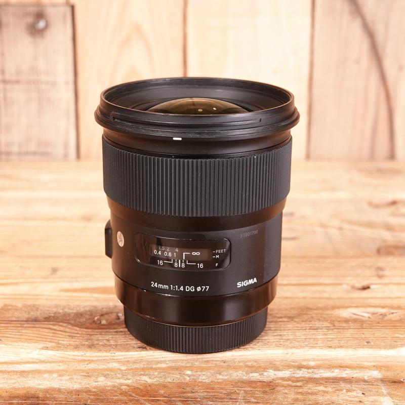Used Sigma 24mm F1.4 DG HSM Art Lens - Canon