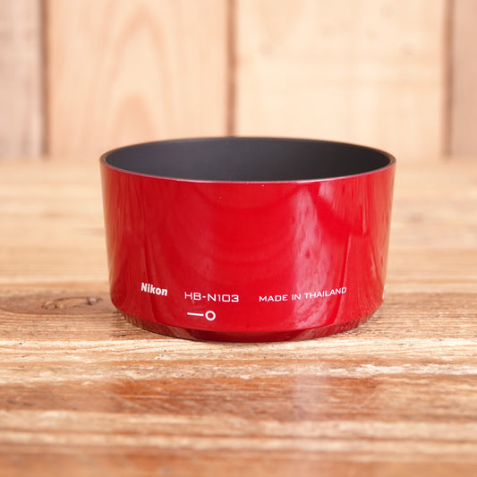 Used Nikon HB-N103 Red Lens Hood