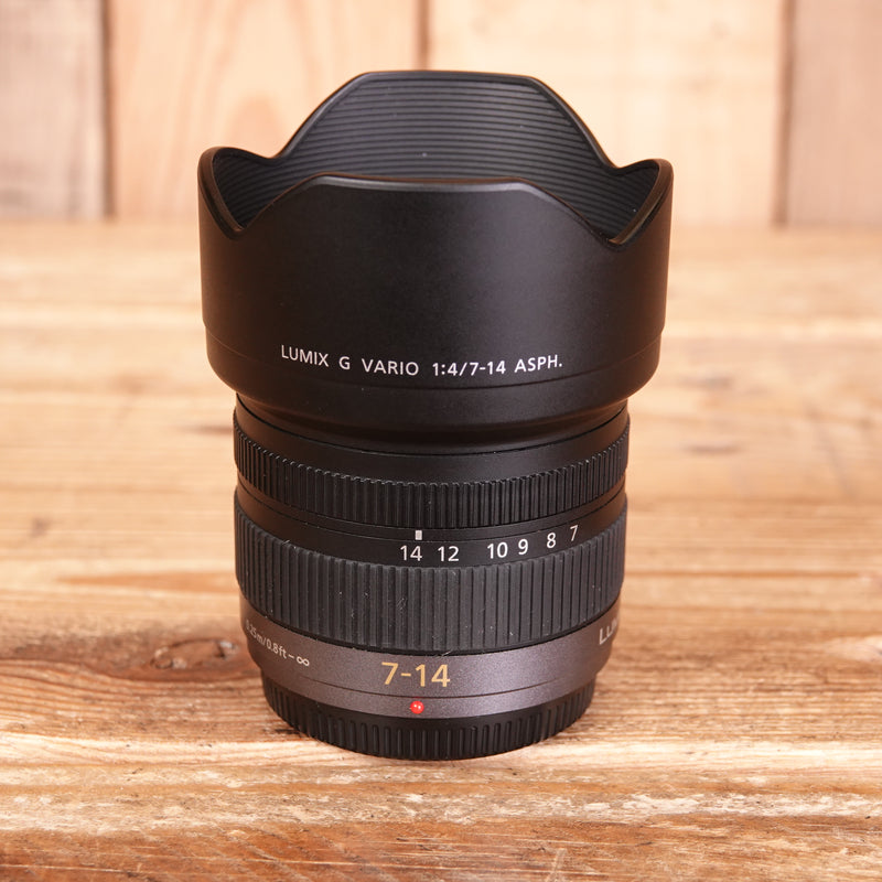 Used Panasonic 7-14mm F4 Lens Micro Four Thirds