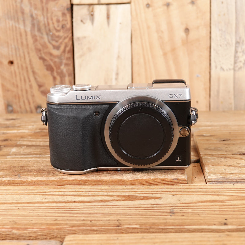 Used Panasonic Lumix DMC-GX7 Silver Camera Body