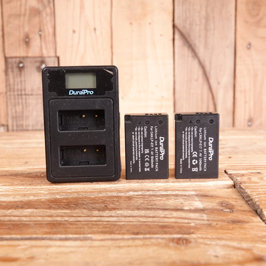 Used DuraPro Dual USB Charger and DuraPro LP-E17 Battery Set