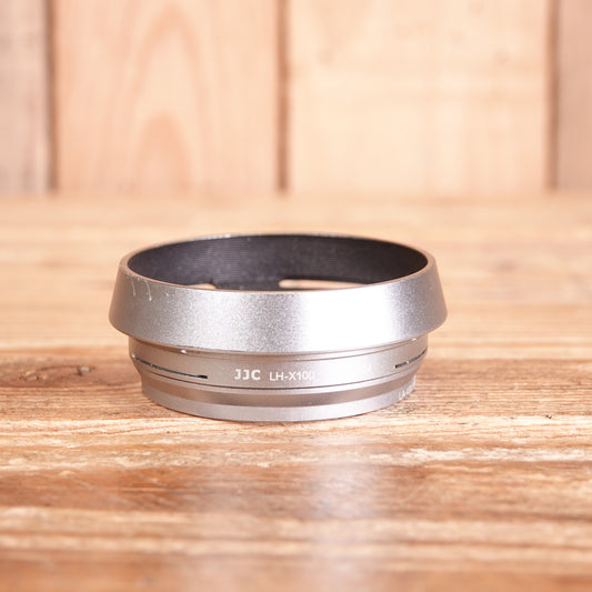 Used JJC LH-X100 and LA-49X100 Lens Hood and Adapter
