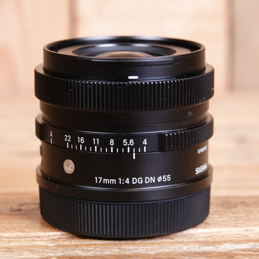 Used Sigma 17mm F/4 DG DN Lens - L Mount