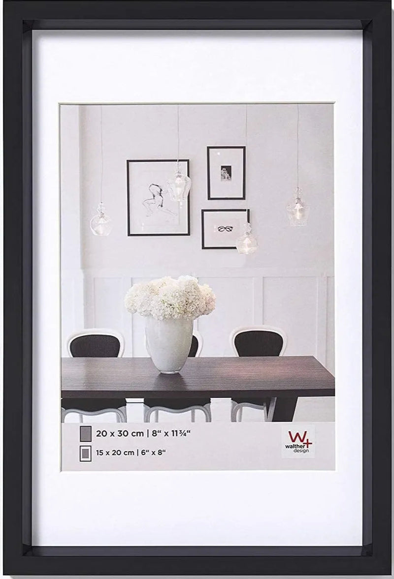 Walther Steel Style Photo Frame Black 16x12 Inch