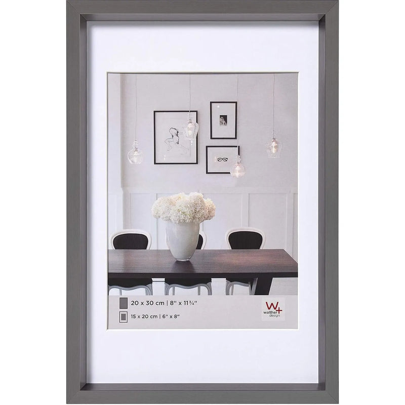 Walther Steel Style Photo Frame Steel 16x12 Inch