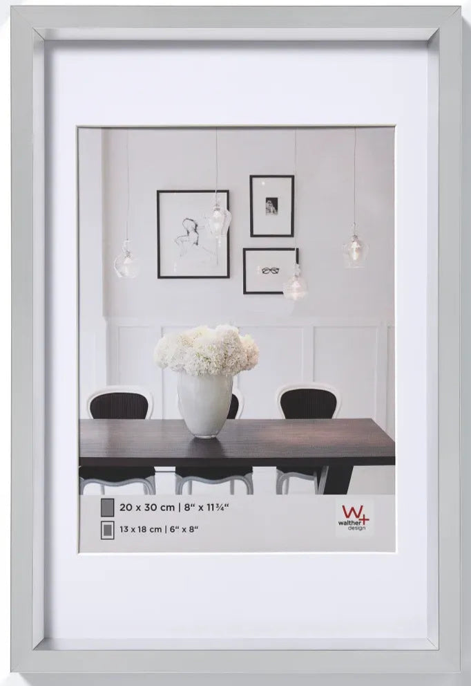 Walther Steel Style Photo Frame Silver 20x16 Inch
