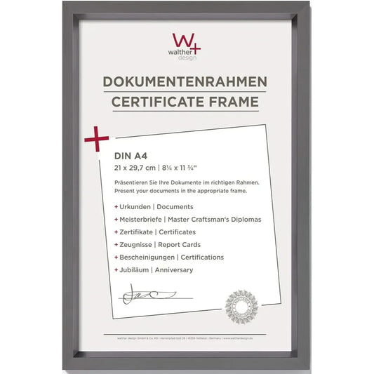 Walther Steel Style Photo Frame Steel A4